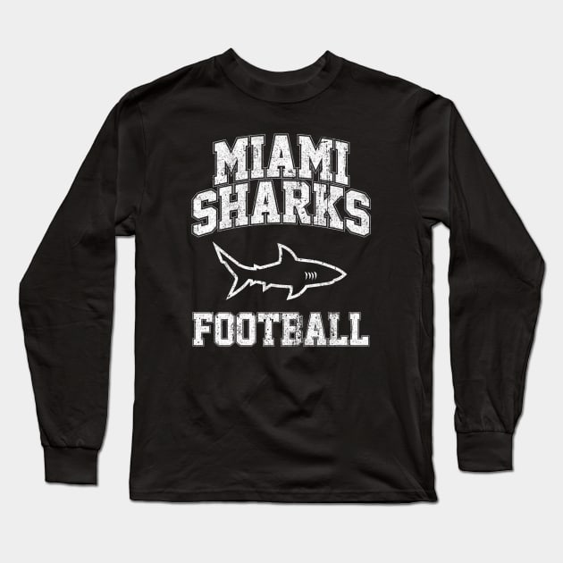 Miami Sharks Football Long Sleeve T-Shirt by huckblade